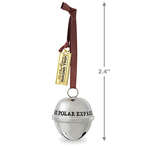 The Polar Express 2021 Silver Sleigh Bell Christmas Tree Ornament