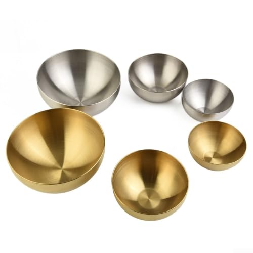 15cm Double Walled Stainless Steel Mixing Bowl - Heat Resistant Salad Bowl