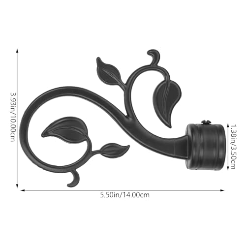 2-Piece Decorative Curtain Rod Finials, Plastic Pole End Caps