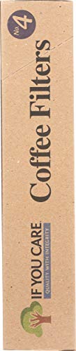 #4 Cone Unbleached Coffee Filters - Compostable Chlorine Free 100 Pack