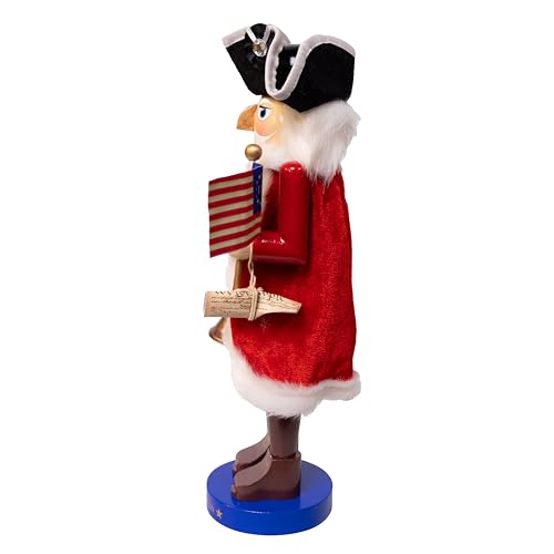 14-Inch Patriotic America 250th Anniversary Wooden Nutcracker Keepsake