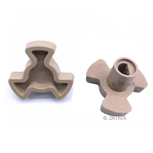 Microwave Turntable Motor Coupler Replacement - 0.59-inch Shaft Length