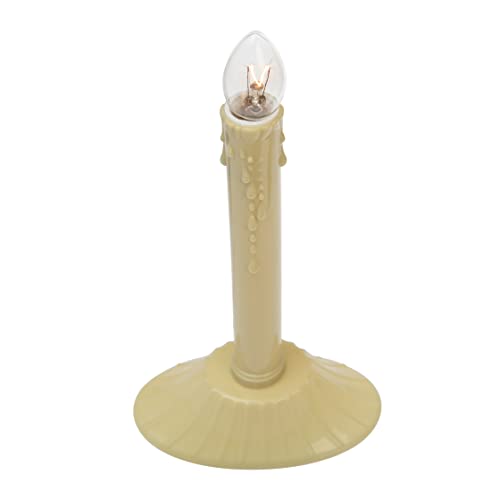 Creative Hobbies® Pack of 6 Ivory Indoor Electric Christmas Candle Lamps with Clear C7 Bulbs