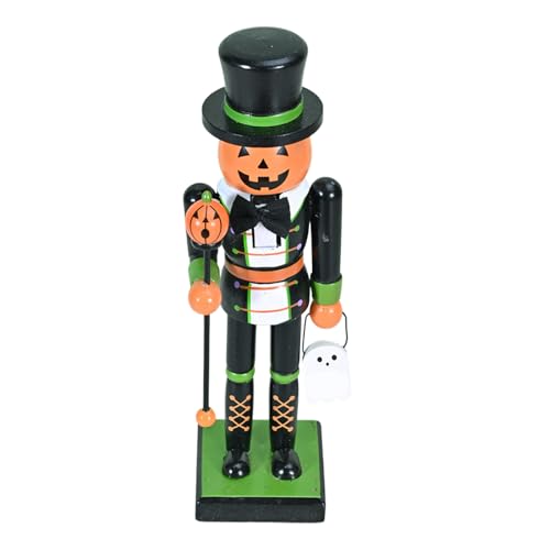 Halloween Wooden Nutcracker Figurine, 25cm Tabletop & Mantel Decor
