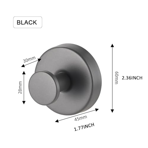 Suction Cup Wreath Hangers for Windows - Heavy Duty 15 lbs (Black, 2 Pack)