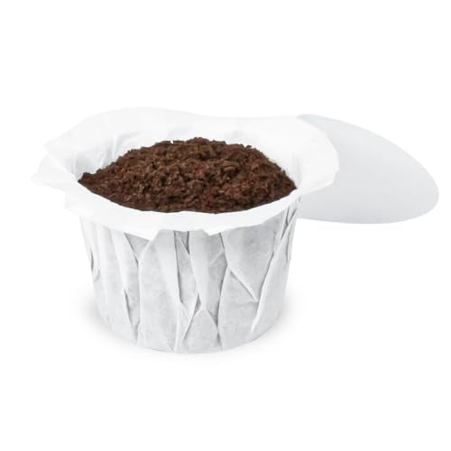 Biodegradable Paper Coffee Filters with Lids for Reusable Pods - 200 Ct
