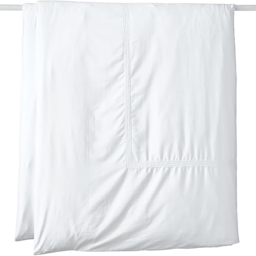 King Size Supima Cotton No Iron Sateen Duvet Cover - White Dots