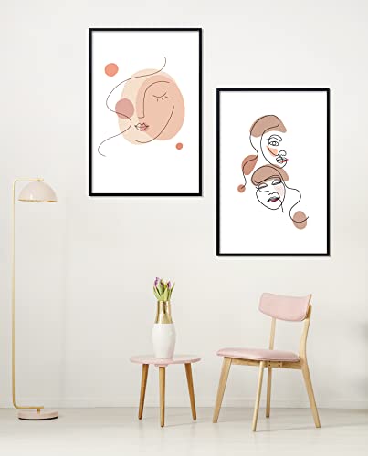 22.375 x 34 Black Poster Frame 3-Pack | Vertical & Horizontal Wall Mount