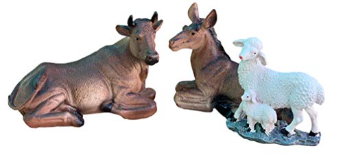 12-Inch Nativity Scene Set of 11 Figures for Christmas Decoration