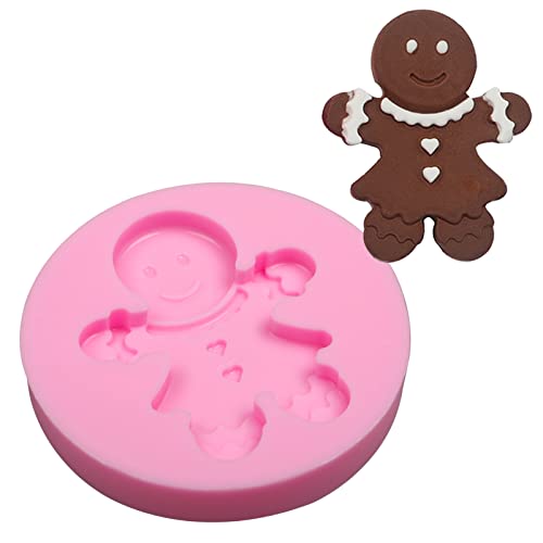 Christmas Gingerbread Man Silicone Mold - 5 Pack for Baking & Decorations