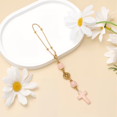 Sunflower Car Rear View Mirror Hanging Ornament Gold Tone Charm