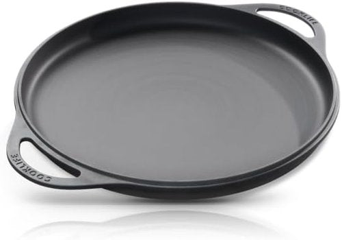COOKLIFE 12 Inch Pre-Seasoned Cast Iron Griddle - Lightweight, Smooth Surface for Easy Cleaning & Versatile Cooking
