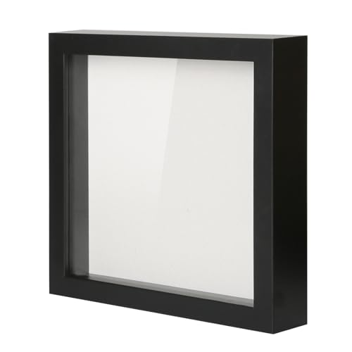 8x8 Shadow Box Frame with Linen Backing and Tempered Glass