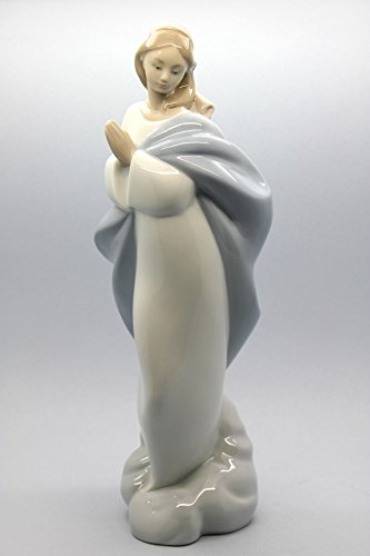 Lladro Nao Holy Mary Porcelain Figurine - 10.75 Inch Collectible Mother