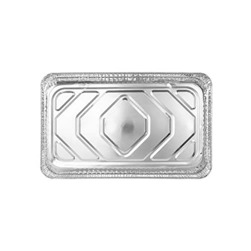 Restaurantware-Foil Lux 20.75 x 12.75 Inch Foil Pans, 25 Deep Trays - Lids Sold Separately, Full-Size, Oven-Ready, Aluminum Disposable Baking Pans,Freezable