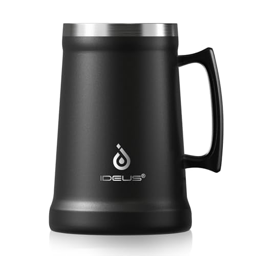 34oz Insulated Stainless Steel Beer Stein with Large Handle