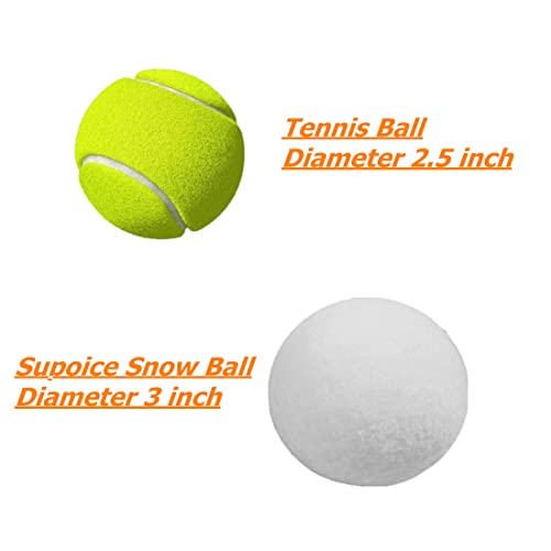 30-Pack Soft Fake Snowballs for Indoor Snowball Fight Games (3 Inch)