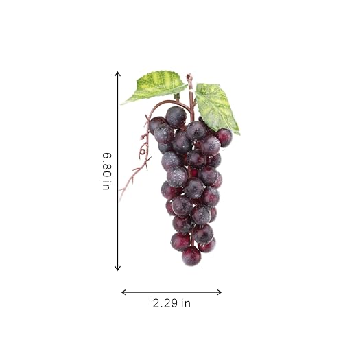 Artificial Grapes - 2PCS Purple Simulation Fruit for Home Decor