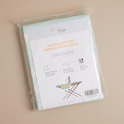 Reversible Wool & Cotton Ironing Board Cover - Fits 54" x 15" Boards