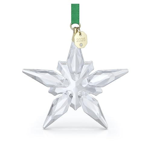 2025 Annual Edition Star Ornament with Green Ribbon and Gold-Tone Accents
