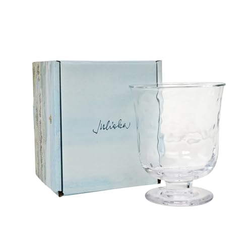 Juliska Puro 7-inch Handmade Glass Hurricane Candle Holder