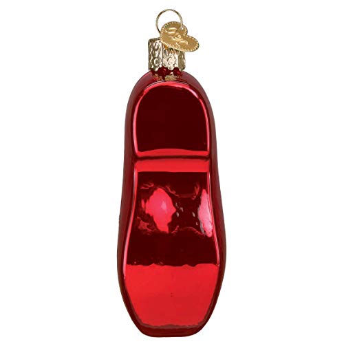 Wooden Clog Glass Christmas Ornament Handcrafted Holiday Decoration