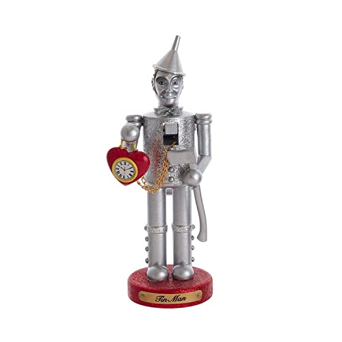 10-Inch Wooden Tin Man Christmas Nutcracker Figurine Holiday Decor
