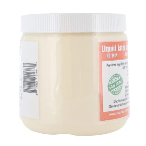 Non-Slip Rug Backing Adhesive - Natural Rubber Latex for Area Rugs, 16 Oz