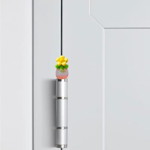 Magnetic Decorative Hinge Toppers - Glow-in-the-Dark Flower Set of 6