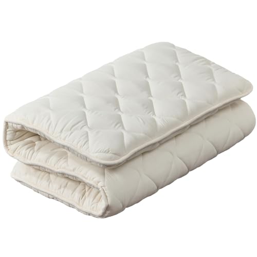 Folding Japanese Floor Mattress, Twin Memory Foam Futon Bed with Cover