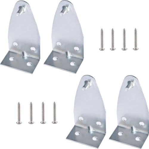 4pcs Metal Blind Hold Down Brackets for 1 to 2 Inch Horizontal Blinds