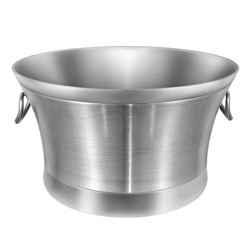 6-Gallon Double Wall Stainless Steel Beverage Tub for Parties & Events