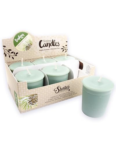 Bayberry Fir Soy Votive Candles - 6 Green Refills, Shortie's Candle Co. Scented