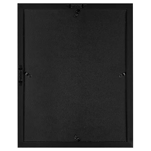 11x14 Shadow Box Frame Display Case - Black Wood Frame with Felt Back