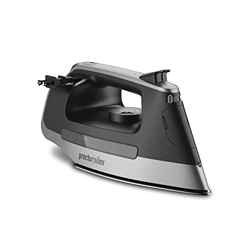 1500W Steam Iron for Clothes with Retractable Cord and Auto Shutoff