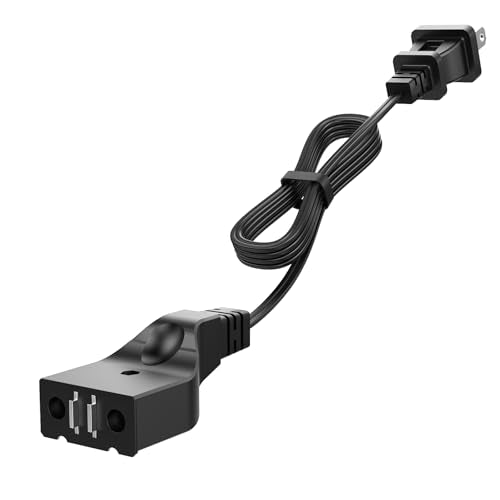 Electric Deep Fryer Magnetic Power Cord Replacement, 3.28ft 16AWG Flat Cable