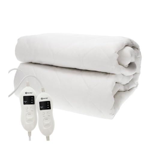 Queen Heated Mattress Pad with Skirt - Dual Temperature Control