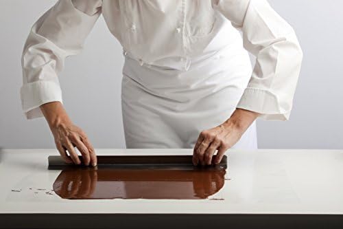 Pastry Chef's Boutique Plastic Guitar Sheets for Chocolate and Pastry Dough Work - 55 Microns (Thinner) - 100 Sheets