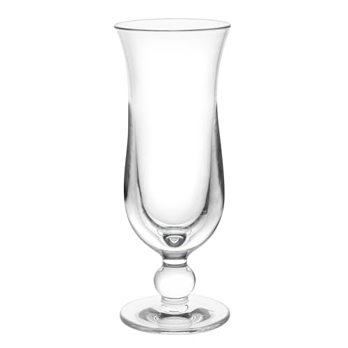 Restaurantware Hurricane Plastic Glasses 6 Pack, 11oz Shatterproof Tumblers
