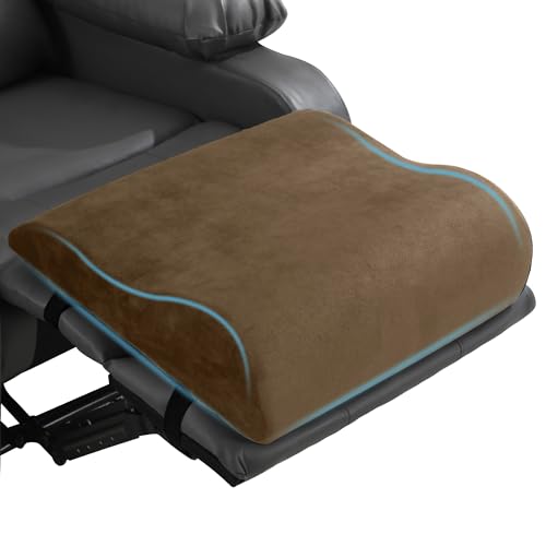 Extra Large Wave-Shaped Recliner Leg Pillow - Foam Footrest & Lumbar Support