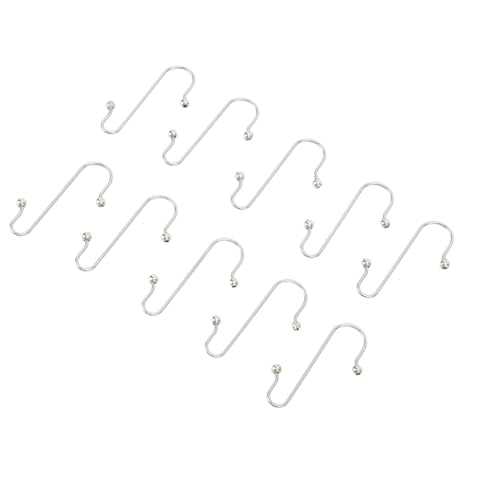 Syrisora 100 Pcs Stainless Steel S Shape Ornament Hooks for Christmas Tree Decorations