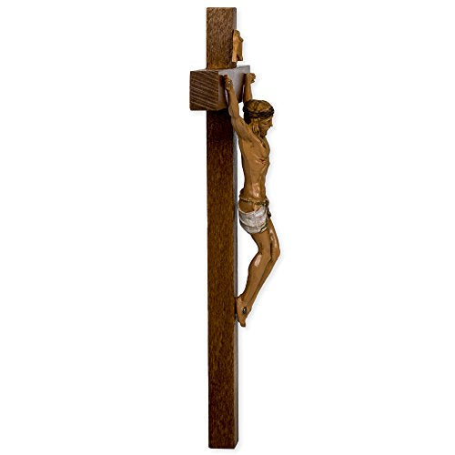 7-Inch Hand-Painted Wood Crucifix with Body of Christ