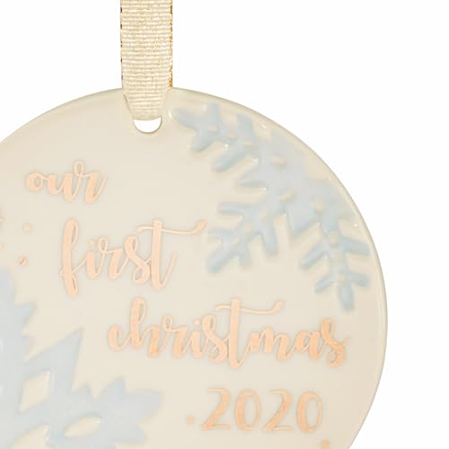 Lenox Our First Tree Christmas Ornament 2020 – Ivory Porcelain Disk