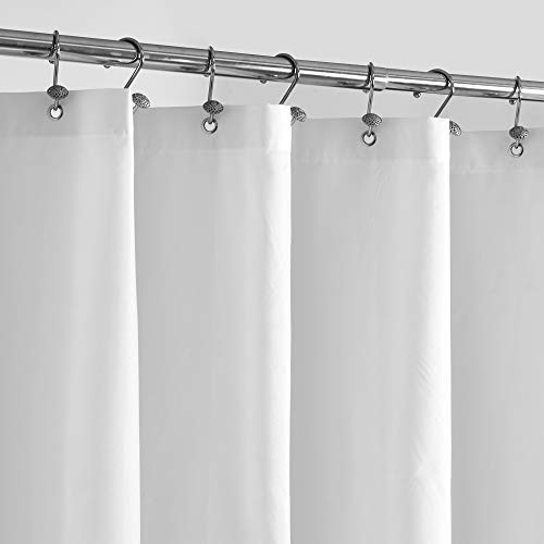 Alyvia Spring Waterproof Fabric Shower Curtain White 72x72