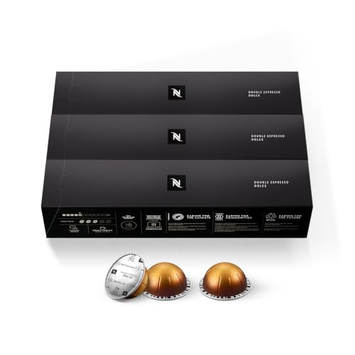Nespresso Vertuo Double Espresso Dolce Coffee Pods 30-Count