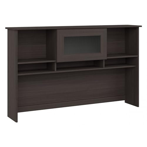 Bush Home Cabot 60W Desk Hutch in Heather Gray - Office Storage & Shelving