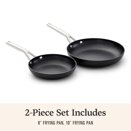Calphalon Hard-Anodized Nonstick Frying Pan Set 8" & 10" - Oven Safe, Dishwasher Safe
