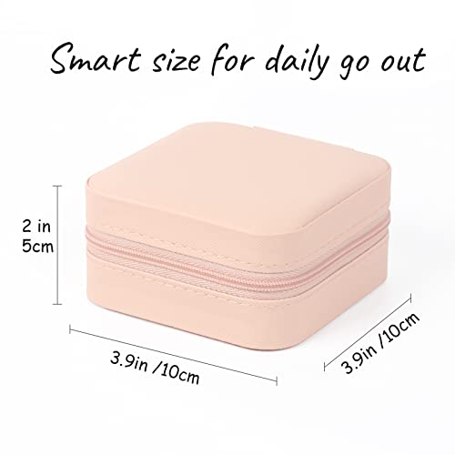 Portable PU Leather Travel Jewelry Case for Earrings & Necklaces