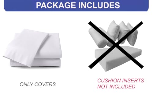 Twin Daybed Porch Swing Cushion Cover Set - Water Repellent (6-Piece)