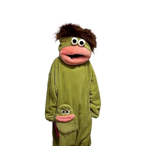 Frog Monster Onesie Pajamas with Hood and Matching Shoes